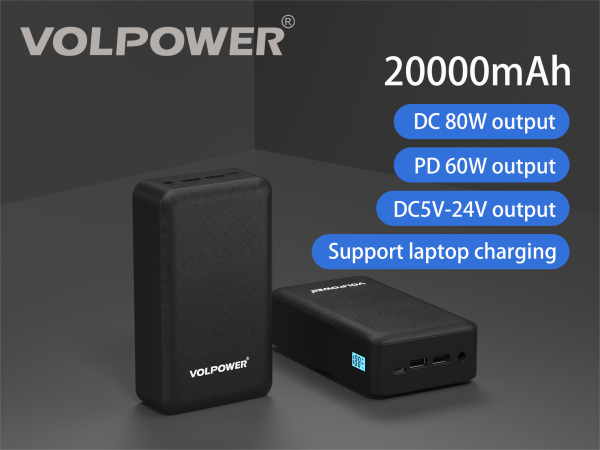 P80  DC+PD Laptop Power bank 20000mah